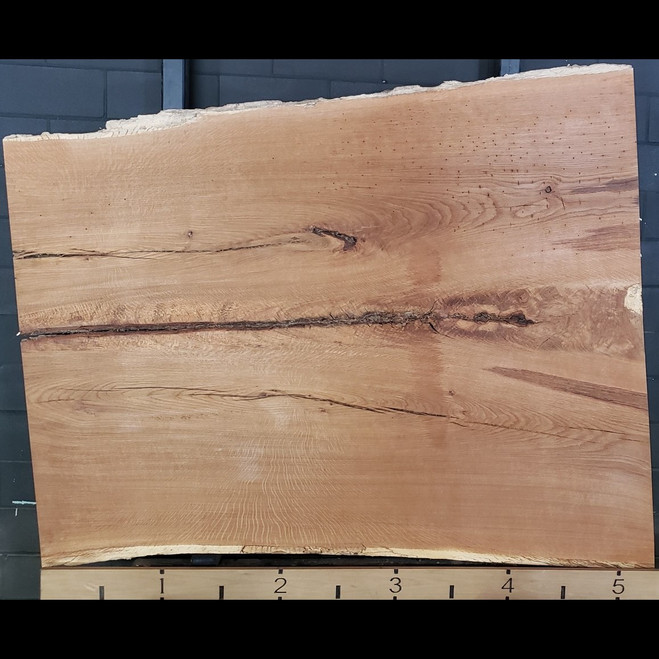 RO-1570 Red Oak Live Edge Kiln Dried Slab