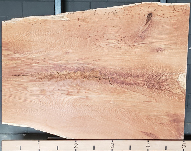 RO-1573 Red Oak Live Edge Kiln Dried Slab