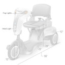 Titan High Performance Heavy Duty Portable Electric Mobility Scooter by Tzora
