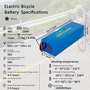 48v Battery, 10Ah/ 14AH/ 20AH Ebike Battery for 200-1200W Electric Bike Bicycle, Scooter and Others