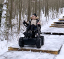 On Snow All terrain 4 x 4 Mobility Power wheelchair