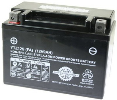 12V 9AH Battery YTZ12S - Factory Activated Maintenance Free Dry AGM
