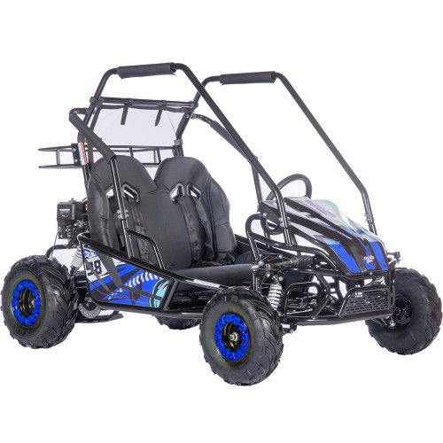 MotoTec Mud Monster XL 212cc 2 Seat Go Kart Full Suspension Blue (MT-GK-Mud-XL-212cc_Blue)