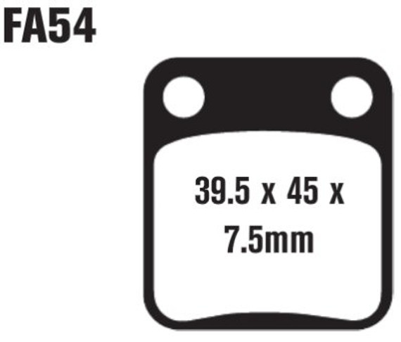 EBC Brakes SFA54 Scooter Brake Pads (125-2)