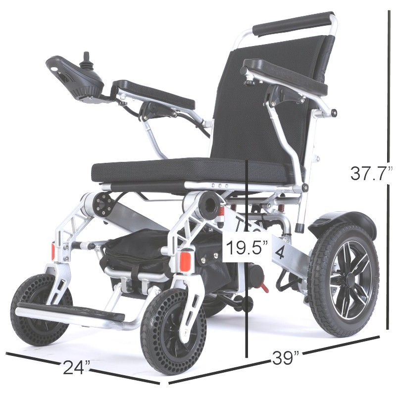 Tech 4 Remote Control Power Wheelchair Dimensions