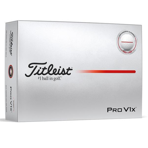  Pro V1x AIM Perfomance Golf Balls Dozen Red 