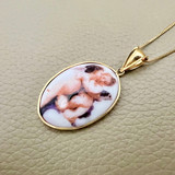 Enamel Angels Pendant Necklace