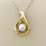 Pearl Pendant Necklace 2.74tcw