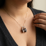 Smokey Topaz Diamond Pendant Necklace 5.60tcw