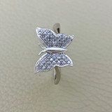 Butterfly Diamond Ring 0.12tcw