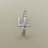 Letter F Diamond Ring 0.25ct