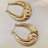 Fashion Gold Hoops 5.00g