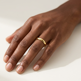 Comfort Fit Gold Wedding Band 3mm