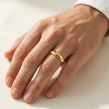 Comfort Fit Gold Wedding Band 4mm