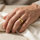 Comfort Fit Gold Wedding Band 6mm