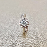 Solitaire Fashion Ring 0.75tcw