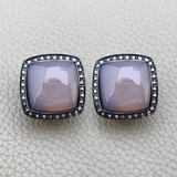 Topaz Diamond Earrings 15.02tcw