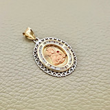 Blessed Mary Saint Pendant 0.90tcw