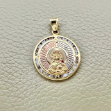 Blessed Mary Saint Pendant 1.10tcw