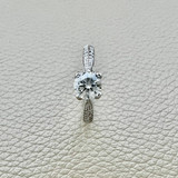 1.05tcw diamond engagement ring — three-quarter angle
