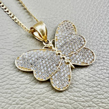 Butterfly Pendant Necklace 2.00tcw