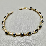 Sapphire Diamond Bracelet 2.08tcw