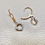 Open Circle Diamond Dangling Earring 0.28tcw