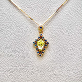 Parti Sapphire Diamond Necklace