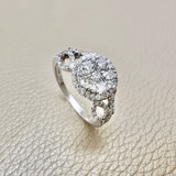 Exquisite Diamond Cluster in White Gold