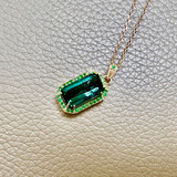 Luxury Tourmaline Emerald Necklace