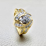 Heirloom Quality Diamond Cluster Ring in Luxury Vintage Style