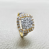 0.95tcw Cluster Diamond Ring in 14kt Gold