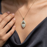 Aquamarine Pendant Necklace | Moonstone