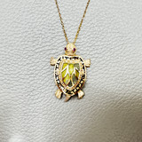 Enameled Turtle Pendant 8.40g