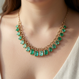 One Of A Kind Emerald Necklace 10.46tcw