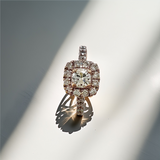 Round Diamond Halo Engagement Ring 0.85tcw Round Diamond Halo Engagement Ring 0.85tcw