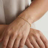Thin Cuban Infinity Gold Bracelet 1.35g