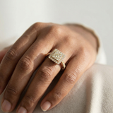 Cluster Diamond Engagement Ring Rose Gold 2.75tcw