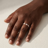 Champagne And White Diamond Eternity Band 1.10ct RG