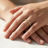 Half Eternity Diamond Wedding Ring 2mm 0.17tcw