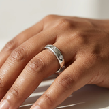 Scattered Diamond Band White Gold 0.16tcw Size 6.25