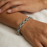Emerald Diamond Cocktail Bracelet 3.60tcw