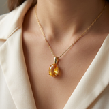 Oval Citrine Pendant 2.50tcw