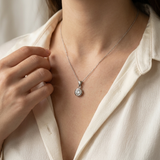 Bezel-Set Solitaire Diamond Pendant Necklace 0.35tcw
