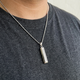 Invisible Set Diamond Pendant White Gold 0.36tcw