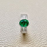 Emerald & Diamond Ring 3.22 ct