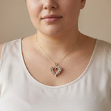 Earthly Diamond Heart Necklace 0.67tcw