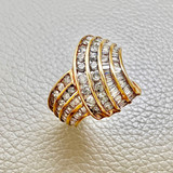 Round & Baguette Diamond Ring 2.13tcw