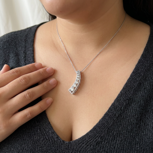 Diamond Pendant Necklace 0.44tcw WG