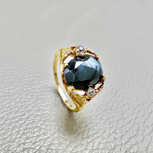 Black Onyx Gold Ring | Treasured & Co Black Onyx Gold Ring | Treasured & Co